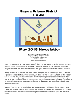 May 2015 - masonic mason 132 Niagara Falls NY