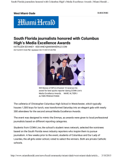 Chairman of Advisory Board for Christopher Columbus High