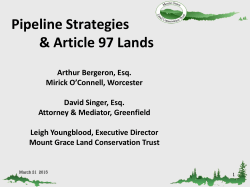 1i-Presentation - Massachusetts Land Trust Coalition