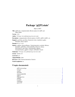 Package `gQTLstats`