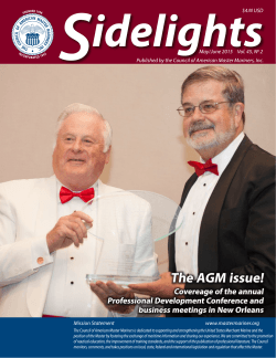 SIdelights May-June 2015 - Council of American Master Mariners
