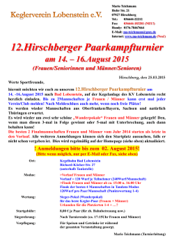 Hirschberger Kegelverein e - ma