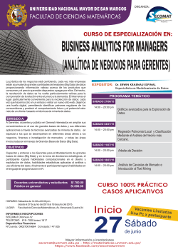 BUSINESS ANALYTICS FOR MANAGERS