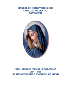 MANUAL DE CONVIVENCIA - FundaciÃ³n Educacional Mater Dei