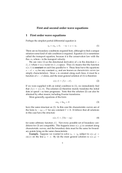 First and second order wave equations