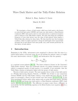 Wave Dark Matter and the Tully-Fisher Relation
