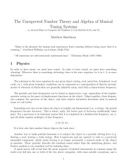 The Unexpected Number Theory and Algebra of Musical Tuning