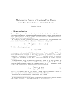 Renormalization and Effective Field Theories