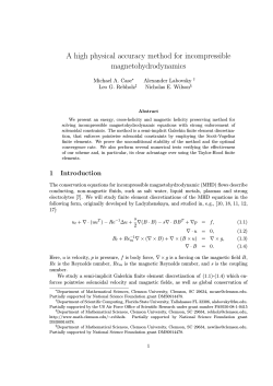 A high physical accuracy method for incompressible