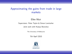 Approximating the gains from trade in large markets