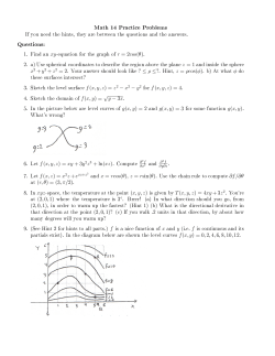 Math 14 Practice Problems Questions: