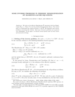 SOME INVERSE PROBLEMS IN PERIODIC HOMOGENIZATION OF