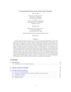A Compositional Framework for Passive Linear Networks