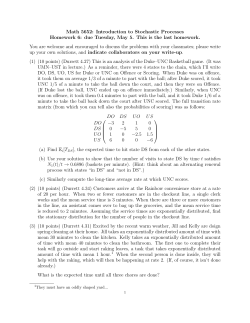 Math 5652: Introduction to Stochastic Processes Homework 6: due
