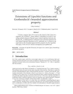 Extensions of Lipschitz functions and Grothendieck`s bounded