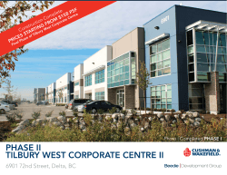 PHASE II TILBURY WEST CORPORATE CENTRE II