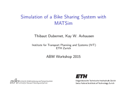 Simulation of a Bike Sharing System with MATSim