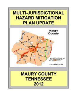 multi-jurisdictional hazard mitigation plan update maury county