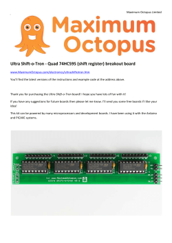 Ultra Shift-o-Tron - Quad 74HC595 (shift register) breakout board