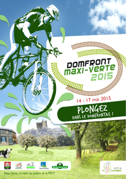 Plaquette maxi Verte 2015 - La Maxiverte 2015 Ã  Domfront
