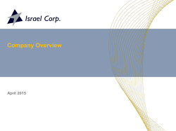 Israel Corp. Investor Presentation