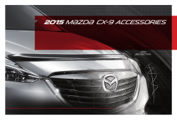 2015 Mazda CX-9 Accessories Brochure