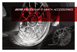 2015 Mazda MX-5 Miata Accessories Brochure