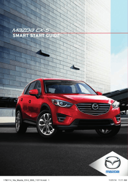 2016 Mazda CX-5 Smart Start Guide