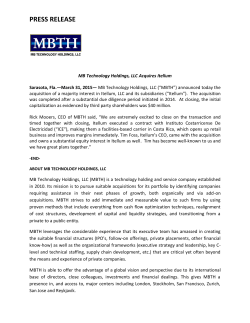 MBTH Acquires Itellum - MB Technology Holdings, LLC