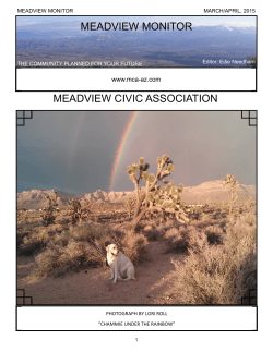 meadview civic association meadview monitor - mca