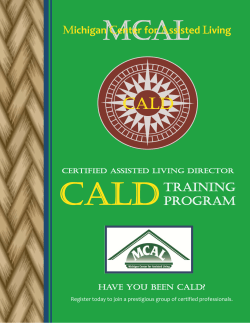 4/17/2015 2015 MCAL CALD Training Program Booklet