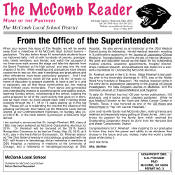 The McComb Reader - McComb Local Schools