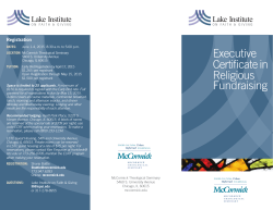the brochure - McCormick Theological Seminary