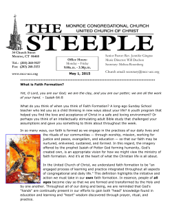 May 1 2015 Steeple - Monroe Congregational Church