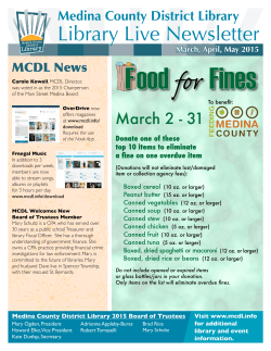 March-May - Medina County District Library