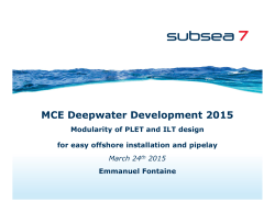 Modularity of PLET and ILT design for easy offshore