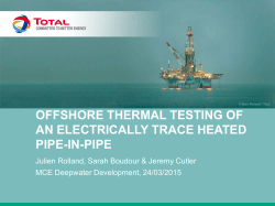 Offshore thermal testing of an Electrically Trace Heated
