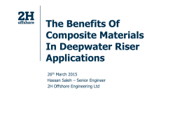 The Benefits Of Composite Materials In Deepwater Riser