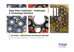 Ultradeep Water Umbilicals â Challenges and Technology