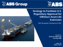 Strategy to Facilitate U.S. Regulatory Approval for Offshore