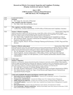 Agenda - Maryland Center for Economics and Policy