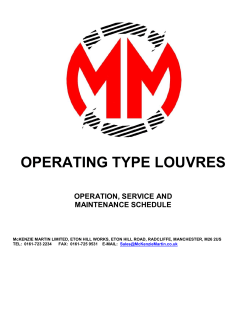 Operating Louvres O&M Info 15-08-14