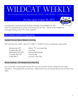 Wildcat Weekly for April 20, 2015.1