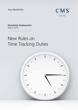 New Rules on Time Tracking Duties