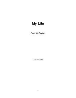 Don McQuinn`s Narrative - McQuinn Family History
