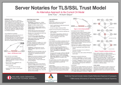 Server Notaries for TLS/SSL Trust Model