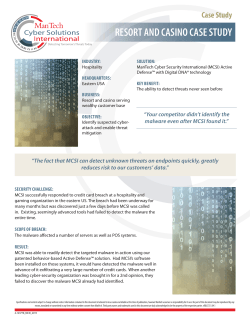 Resort and Casino Case Study See the PDF