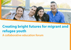 Creating bright futures for migrant and refugee youth