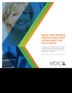 patient centered benefit-risk project report