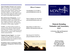 Direct Contact: Malecki Deimling Nielander and Associates, LLC
